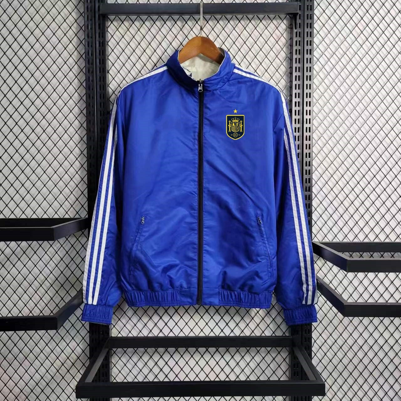 Veste coupe vent Espagne Bleu 2023 2024